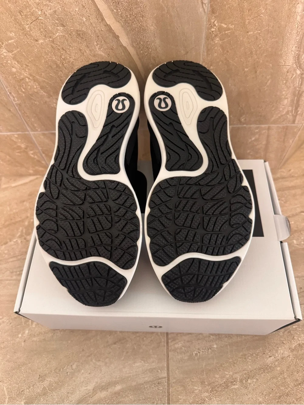 lululemon athletica Women's Black and White Running Shoe New